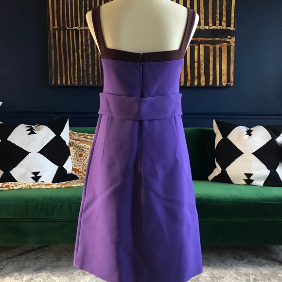 Vintage Purple Prada Work Dress/ Wool Office Dress - Picture 3 of 8